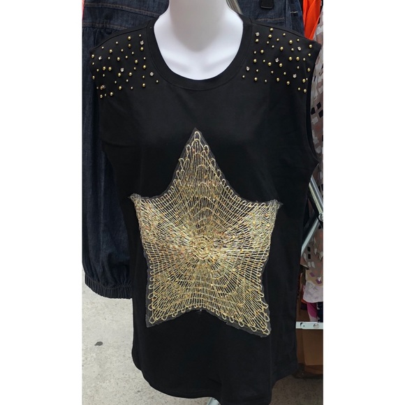 💋Black Studded Top💋 - Picture 2 of 2